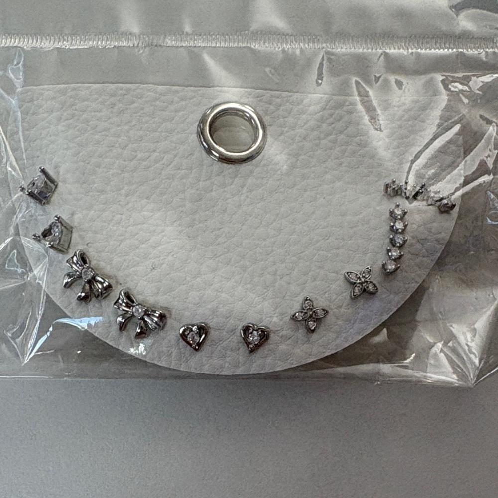 Chic Silver Earring Set with Multiple Designs